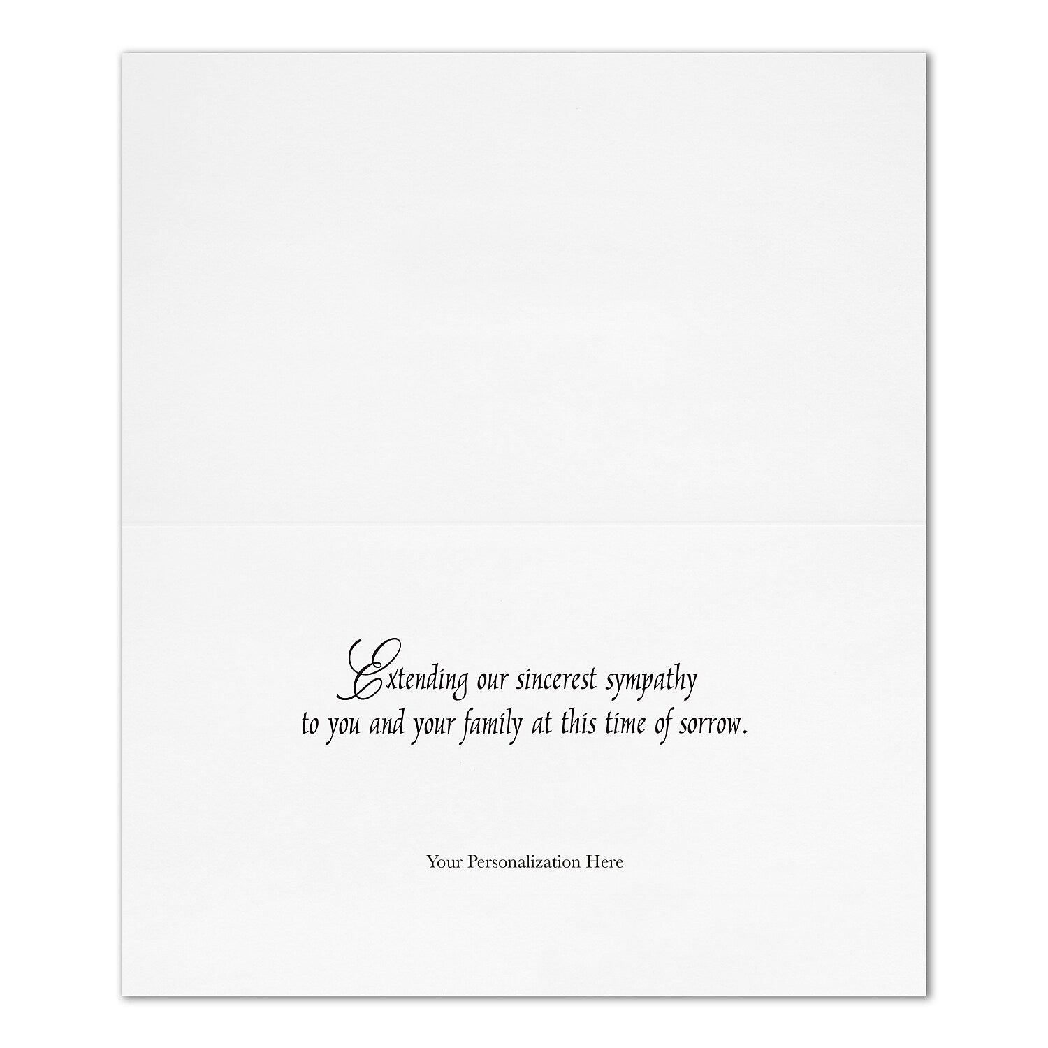 "Sweet Lilies" Sympathy Card w/ Unlined White Envelope, 250/BX