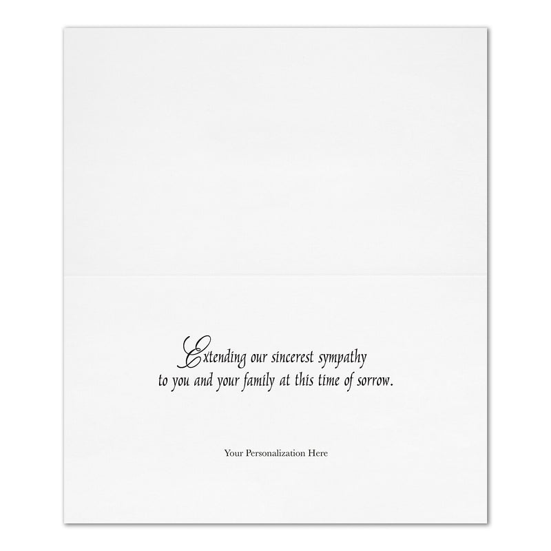 "Sweet Lilies" Sympathy Card w/ Unlined White Envelope, 250/BX