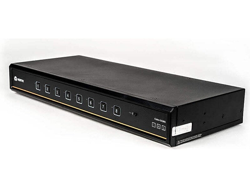 Vertiv Cybex Secure DPH Rack-Mountable 8-Port KVM Switch (SC985DPH-400)