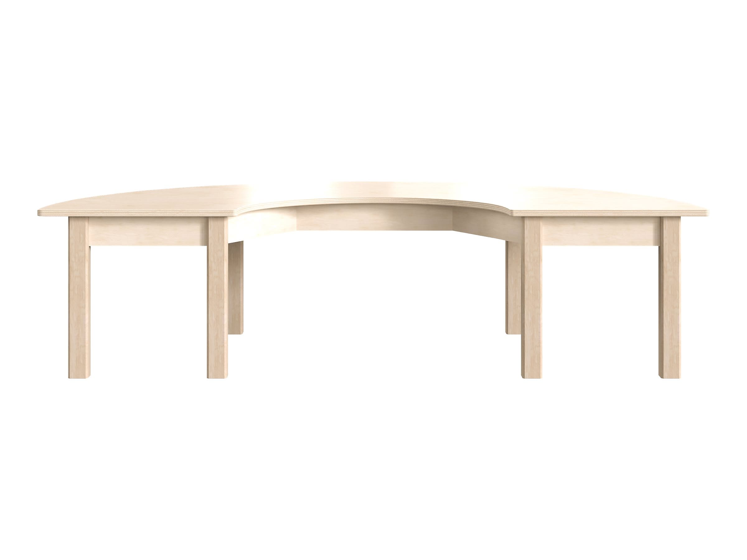 Flash Furniture Bright Beginnings Hercules 59" Semi-Circle Table, Beech (MK-ME088013-GG)
