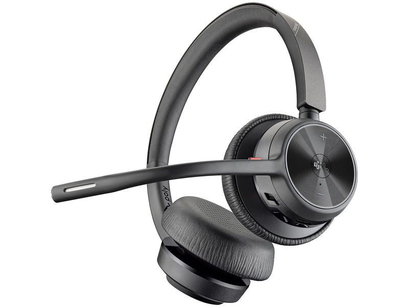 Poly Voyager 4300 UC Series USB-A Bluetooth Stereo Phone & Computer Headset, MT Certified (77Z00AA)
