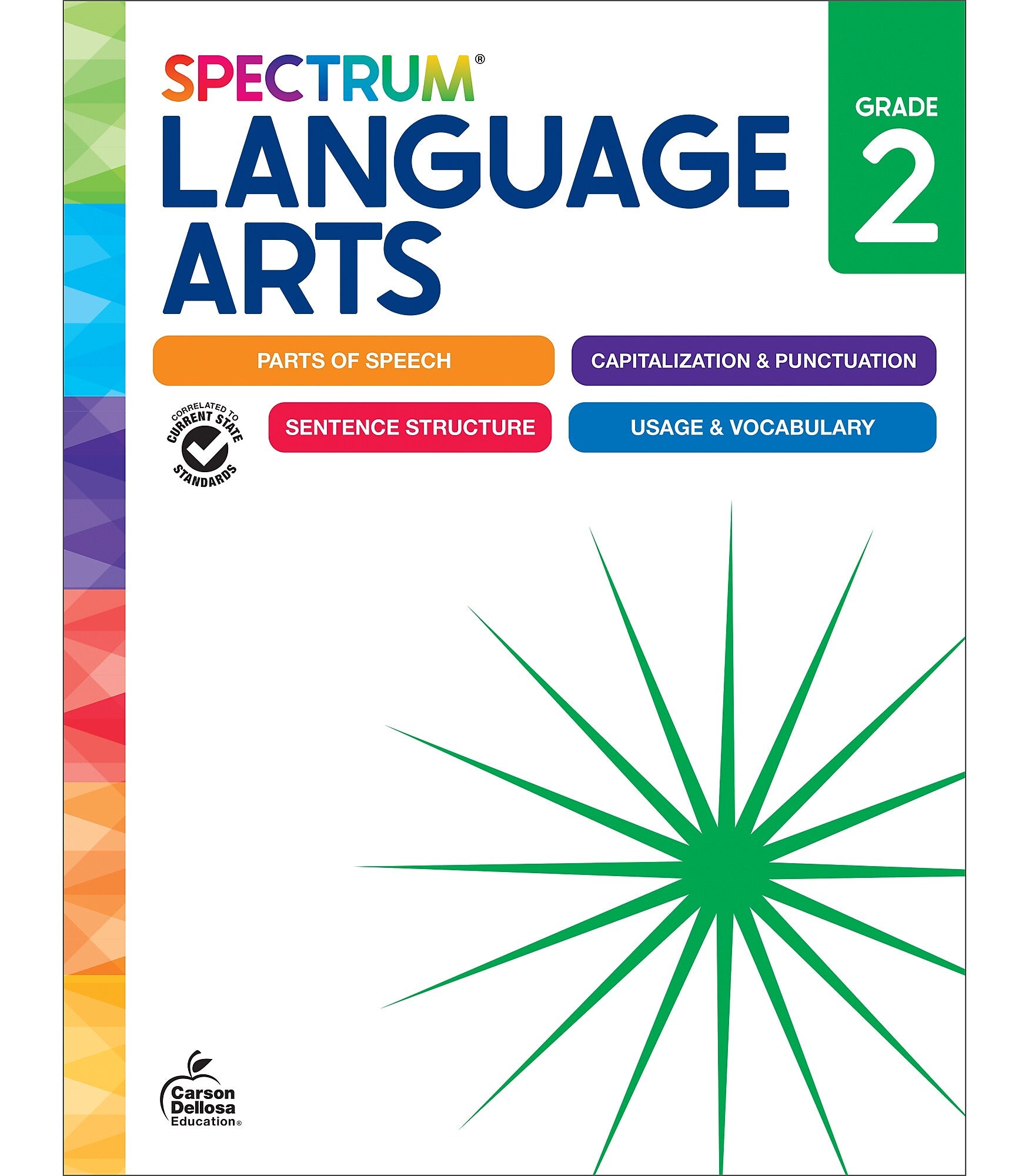 Carson-Dellosa Spectrum Language Arts Workbook, Grade 2