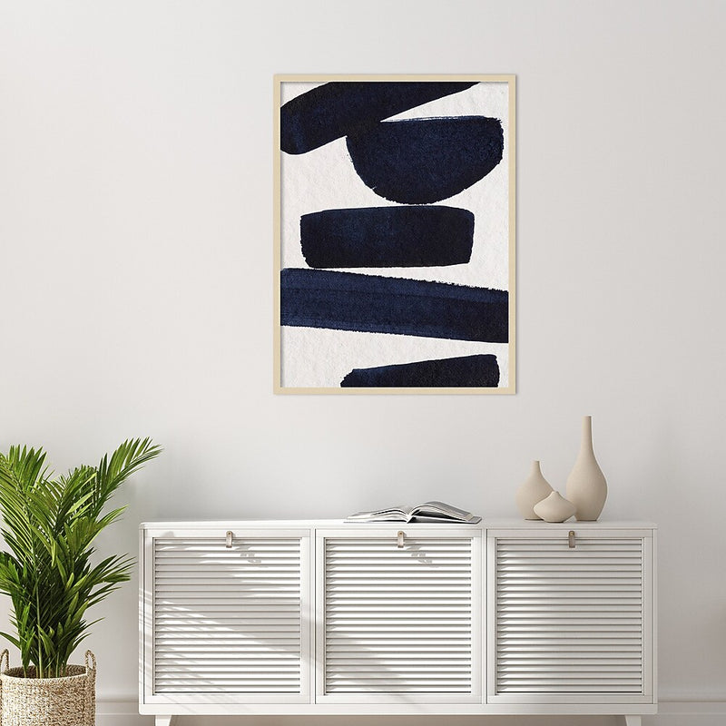 Amanti Art Japandi 5 No Border by Simon West Wood Framed Wall Art Print, 31" x 41" (A42677160679)