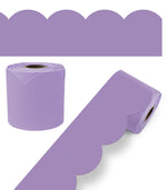 Carson Dellosa Rolled Scalloped Borders, 3" x 65', Lilac (108536)