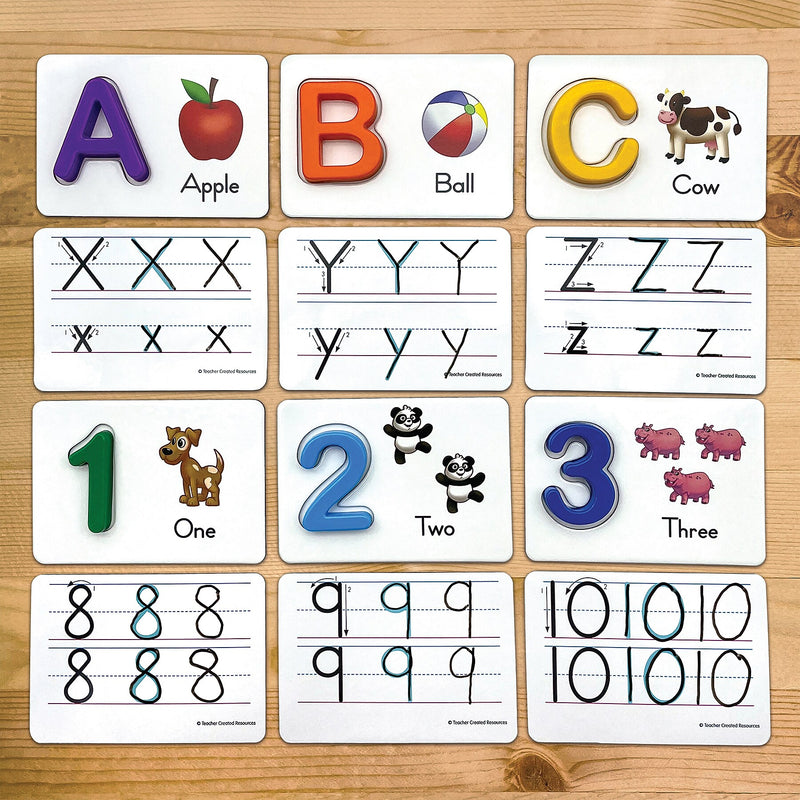 Teacher Created Resources Alphabet & Numbers Learning Cards, 75/Set (TCR21034)