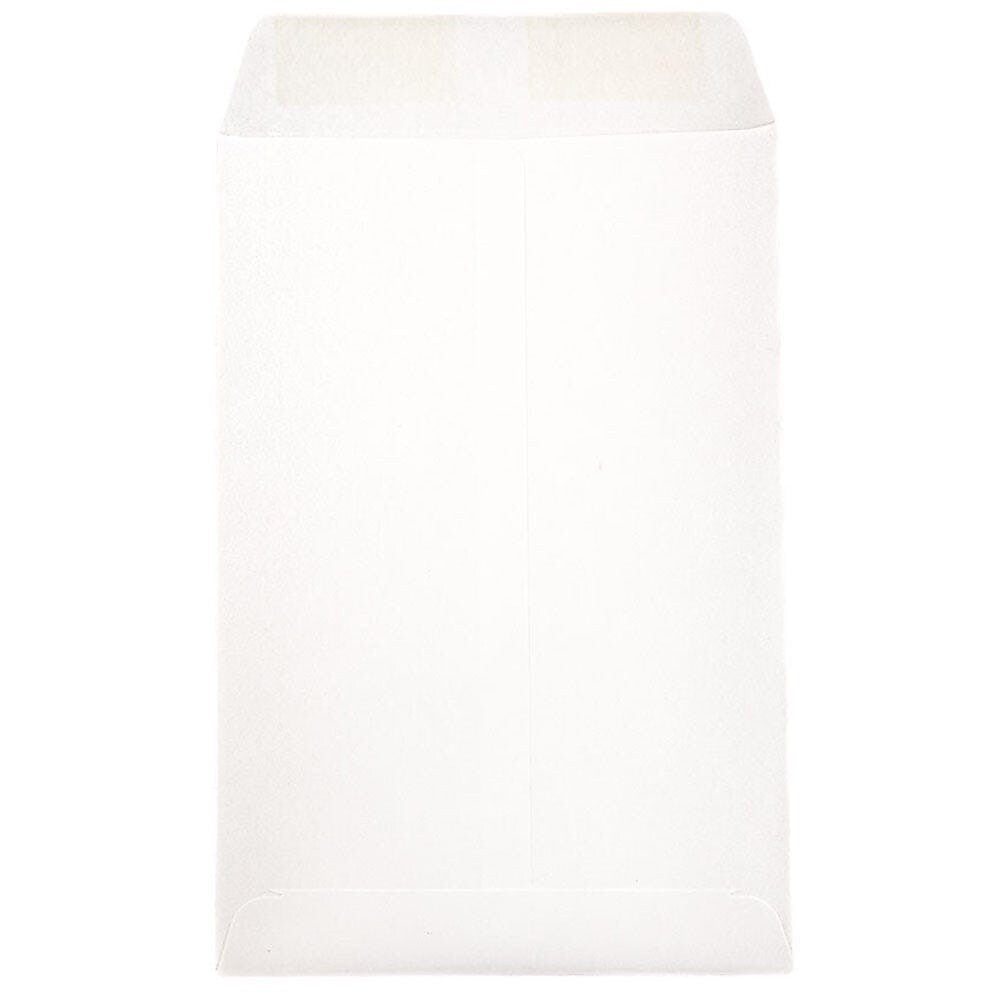 JAM Paper Catalog Envelope 6" x 9", White, 100/Pack (1623192d)