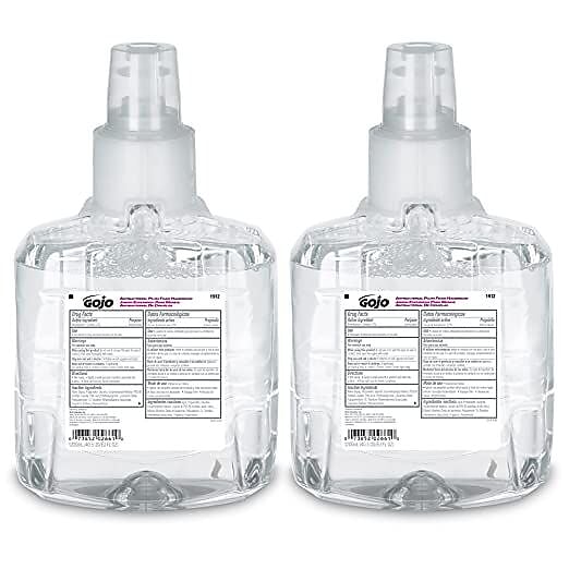 GOJO Antibacterial Foaming Hand Soap Refill for LTX 12 Dispenser, Plum Scent, 1200 ml, 2/Carton (1912-02)