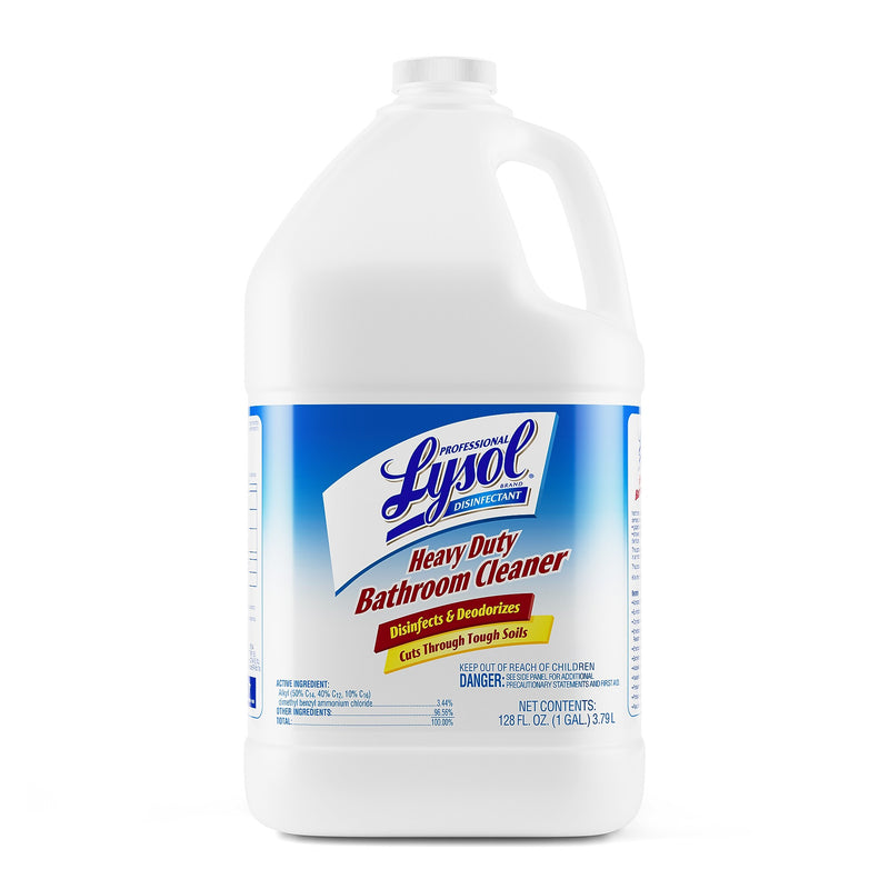 Lysol Professional Heavy Duty Bathroom Cleaner, 128 Oz., Concentrate, 4/Carton (36241-94201)