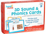 hand2mind 3D Sound and Phonics Flash Cards, 47/Pack (94474)