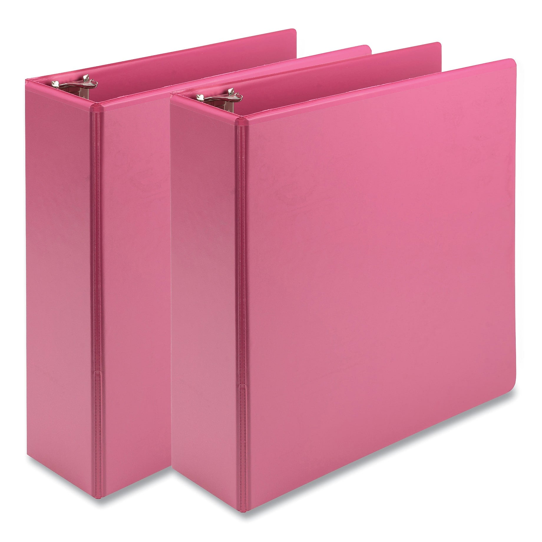 Samsill Earth's Choice 3" 3-Ring View Binders, Pink, 2/Pack (SAMU86876)