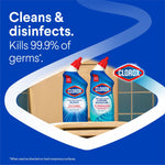 Clorox Disinfecting Toilet Bowl Cleaner with Bleach, Rain Clean Scent, 24 Oz., 2/Pack (00273)