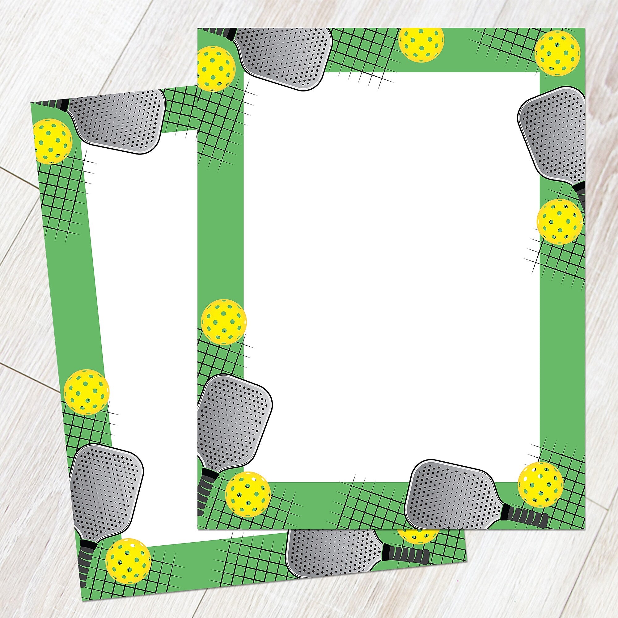 Great Papers Pickleball Everyday Letterhead, Multicolor, 50 Sheets/Pack (2025017)