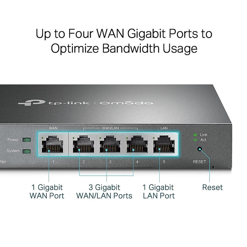 TP-Link Omada Gigabit VPN Router, Black (ER605)