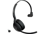 jabra Evolve2 55 Wireless Noise Canceling Bluetooth Mono Phone & Computer Headset, USB-C, MS Certified, Black (25599-899-899-01)