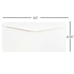 JAM Paper #10 Business Commercial Envelopes, 4 1/8 x 9 1/2, White, 25/Pack (35532)