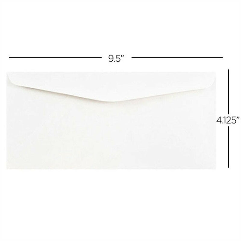 JAM Paper #10 Business Commercial Envelopes, 4 1/8 x 9 1/2, White, 25/Pack (35532)
