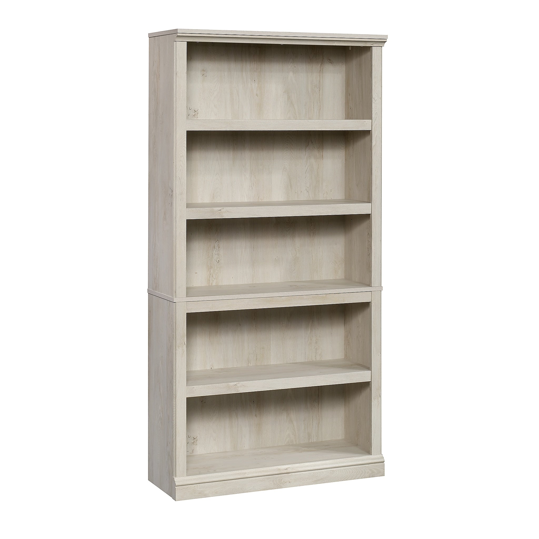Sauder Select 70"H 5-Shelf Bookcase, Chalked Chestnut (423033)