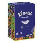 Kleenex Ultra Soft Facial Tissue, 3-Ply, 120 Tissues/Box, 6 Boxes/Pack, 4 Packs/Carton (54317)