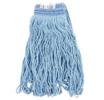 Rubbermaid 24 oz. #32 Blue Blend Looped End Wet Mop Head with Universal Headband 12/CT (FGE23800BL00)