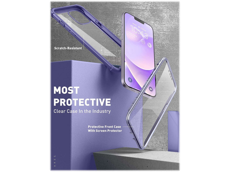 i-Blason Ares Deep Purple Case for iPhone 14 (iPhone2021/22-6.1-Ares-SP-Mauve)