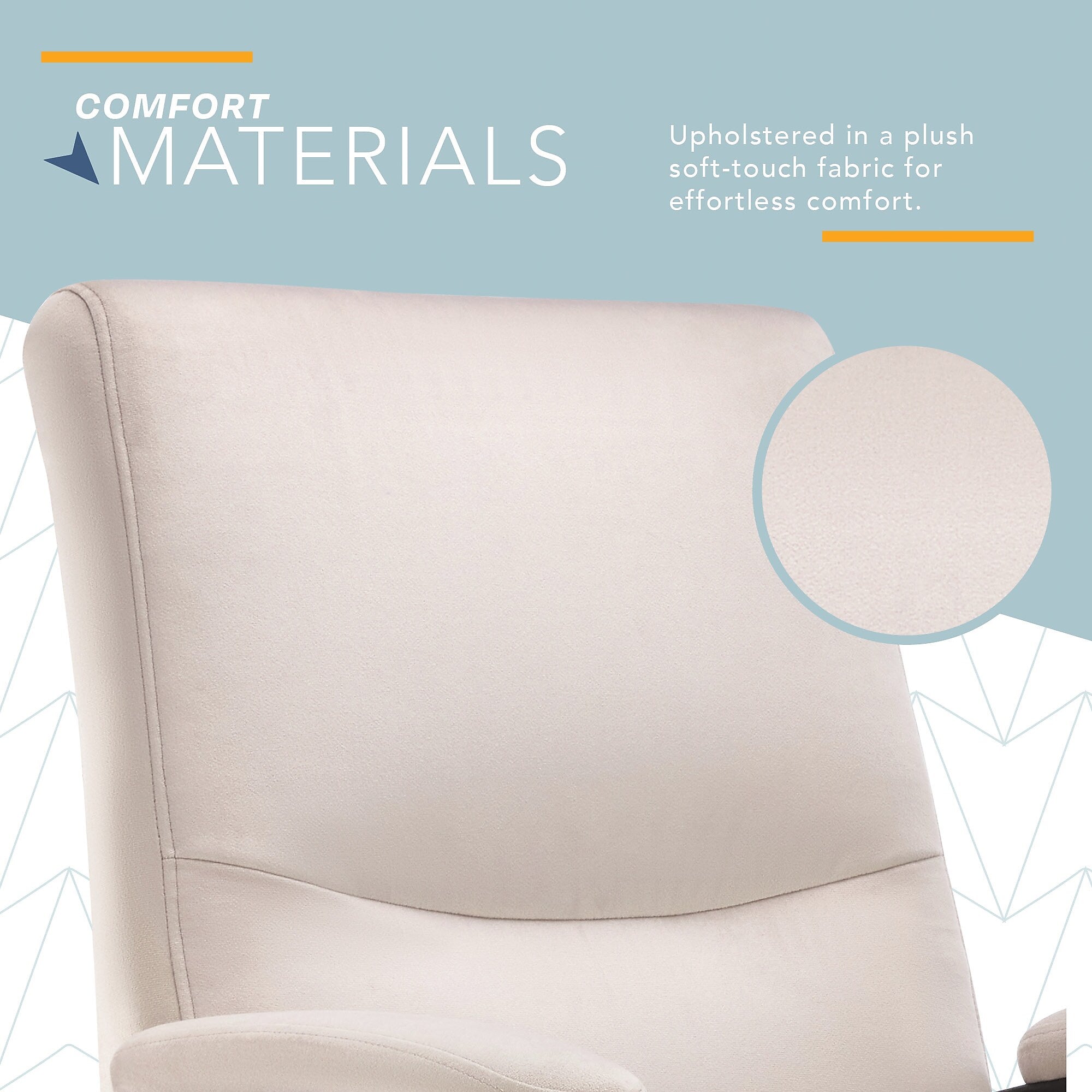 Click365 Ergonomic Velvet Swivel Executive Chair, Taupe (CCHR10024D)