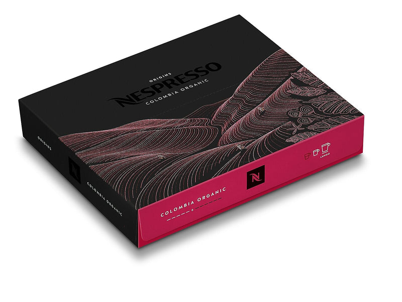 Nespresso Colombia Organic Coffee Nespresso Professional Capsules, Espresso Roast, 50/Box (8906.84)