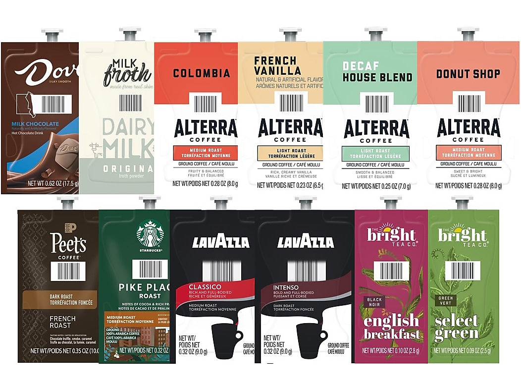 Lavazza Flavia Collection Large Variety Pack Coffee Flavia Freshpacks, 12/Carton (94163610000002)