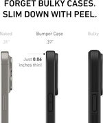 PEEL Bumper Series MagSafe Phone Case for iPhone 15 Pro Max Case, Shock Absorbing, Black (I15 PROMAX BUMPER BL)