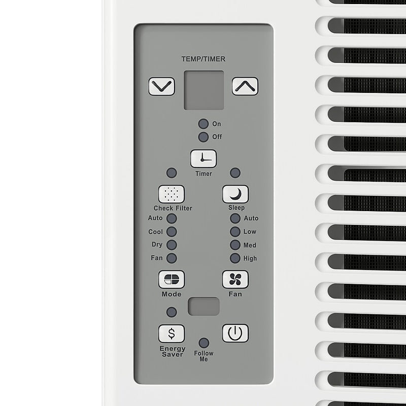 Durastar 115-Volt 8000 BTU 8000 (BTU DOE) Window Air Conditioner with Remote, White (DRWAC081XNA1)