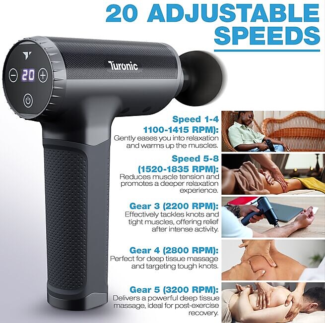 Treblab Turonic Massager, Black (G5)