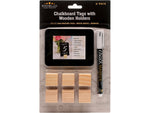 Excello Global Products 4" Chalkboard Tag, Black, 6/Pack (EGP-HD-0508-S)