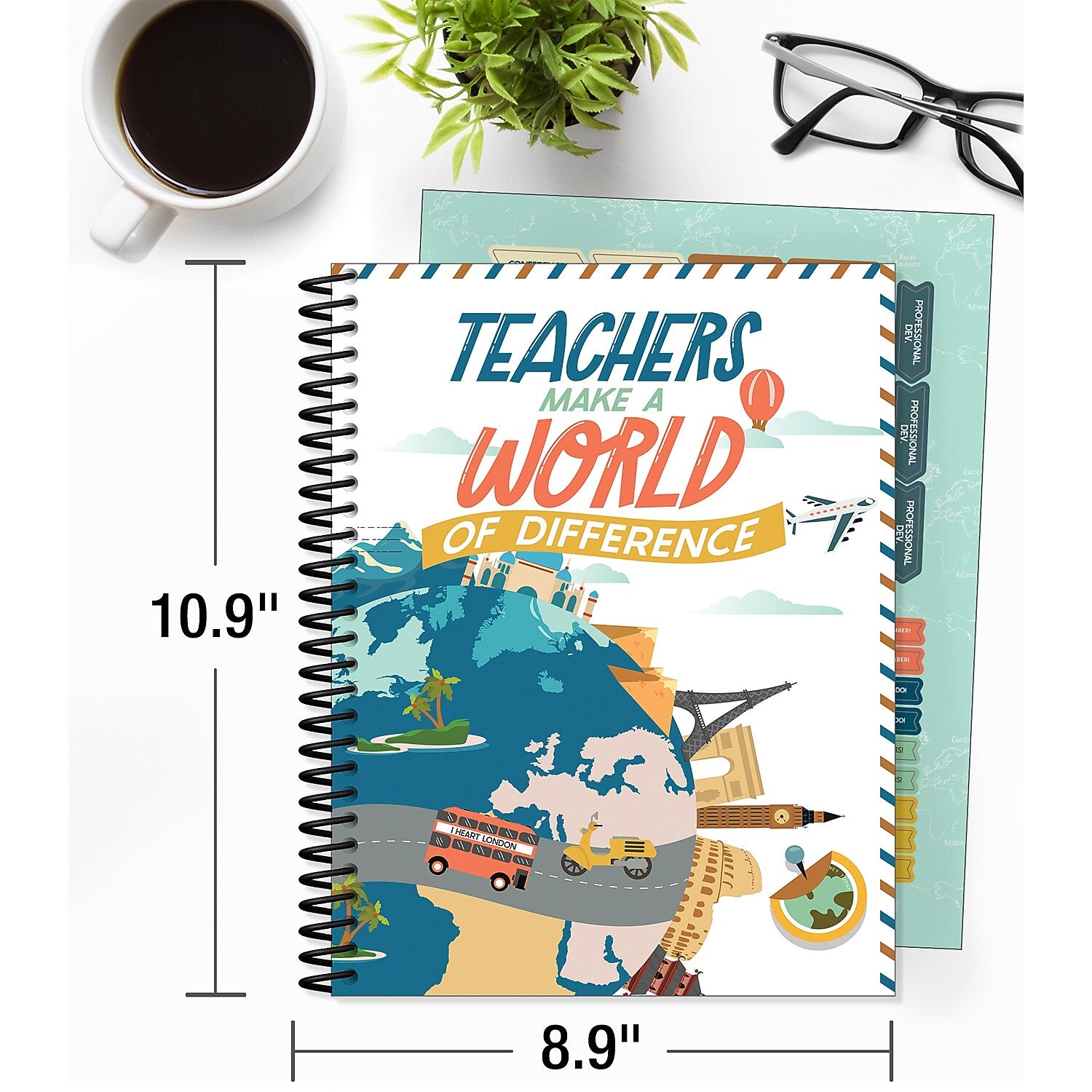 Carson Dellosa Education Let's Explore Undated Lesson Planner, 10.9" x 8.9", 128 Pages (CD-105035)