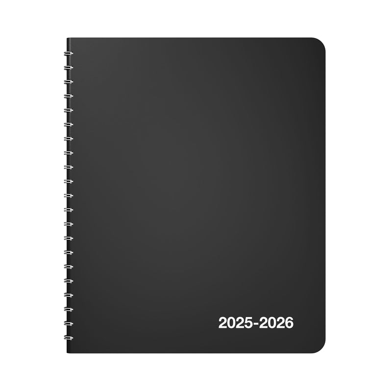 2025-2026 Staples 8" x 11" Weekly & Monthly Appointment Book, Black (ST60363-25)