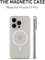 PEEL Magnetic Thin Series MagSafe Phone Case for iPhone 15 Pro Case, Clear (I15 PRO MAGSAFE CLEA)