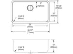 Elkay Lustertone Classic Single-Bowl Undermount Sink, 10" x 30.5" x 18.5", Stainless Steel, Lustrous Satin (ELUH281610)