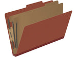 Medical Arts Press Pressboard Classification Folder, 2 Dividers, 2" Expansion, Legal Size, Red, 10/Box (DV-T52-26-3RED)