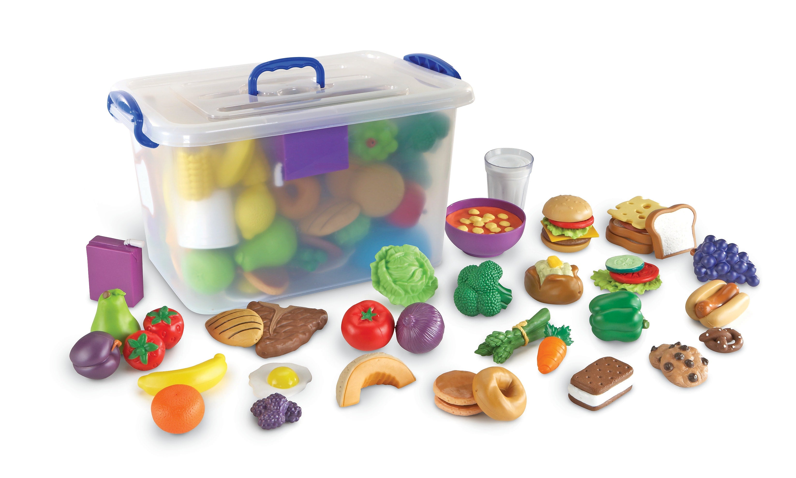Learning Resources New Sprouts Classroom Play Food Set, 100/Set (LER9723)