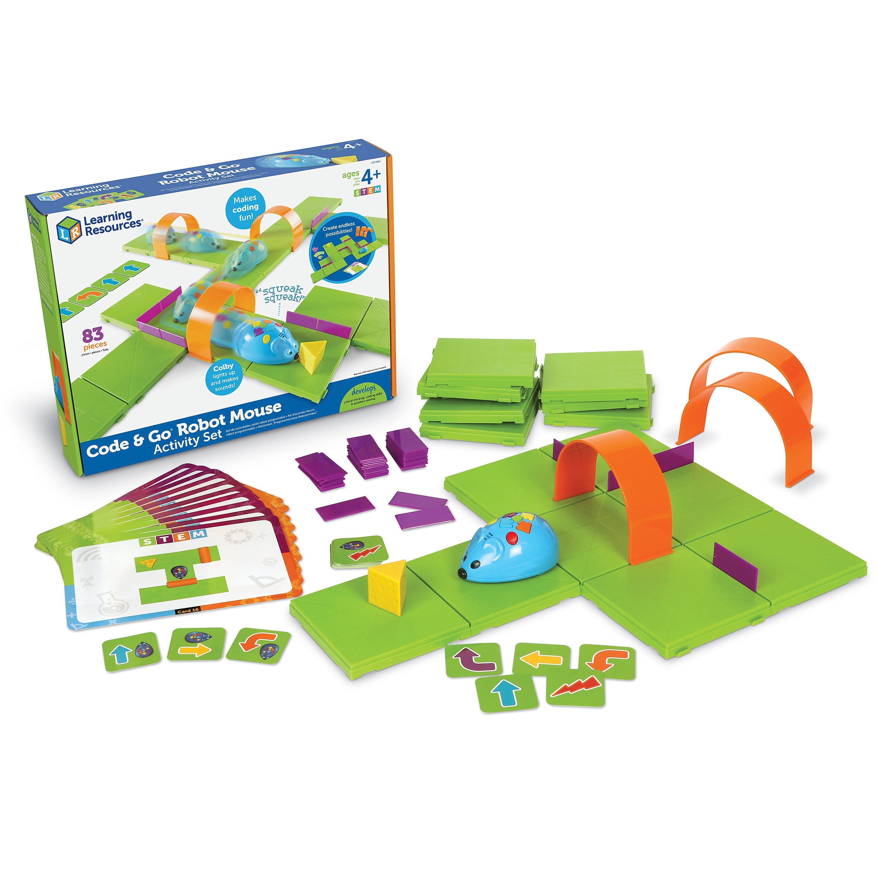 Learning Resources Code & Go Coding Activity Set, 83/Set (LER2831)