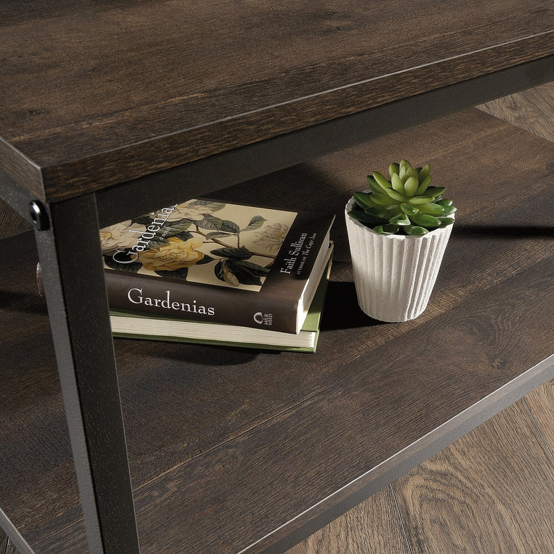 Sauder North Avenue 31"W x 20"D Coffee Table, Smoked Oak (423025)