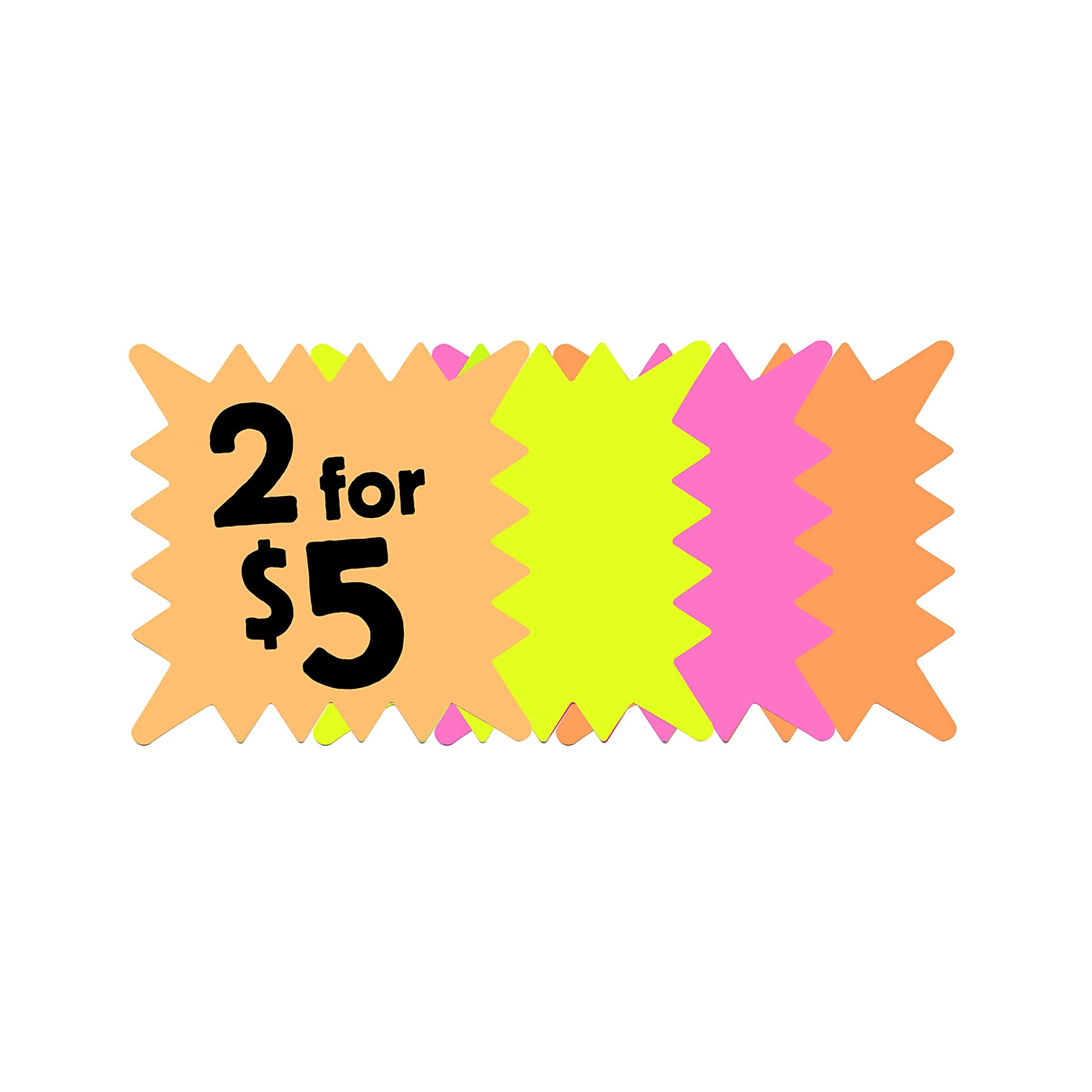Cosco® Indoor Promotional Signs, 5.2" x 5.2", Assorted Colors, 48/Pack (090244)