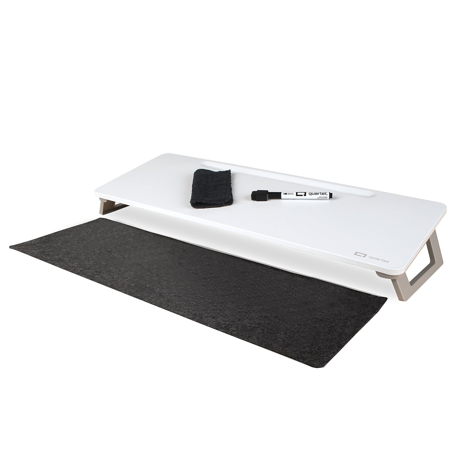 Quartet Magnetic Steel Dry-Erase Desktop Computer Pad, 21" x 7.75", White (Q090F1-R)
