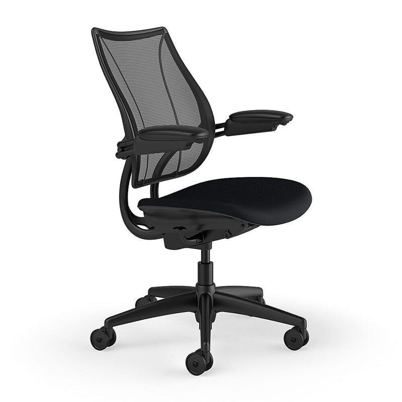 Humanscale Liberty Ergonomic Fabric Swivel Task Chair, Black (L113BM10CF10XFSHNSC)