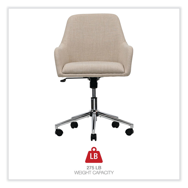 Alera Fixed Arm Fabric Task Chair, Cream (ALEWS4251)