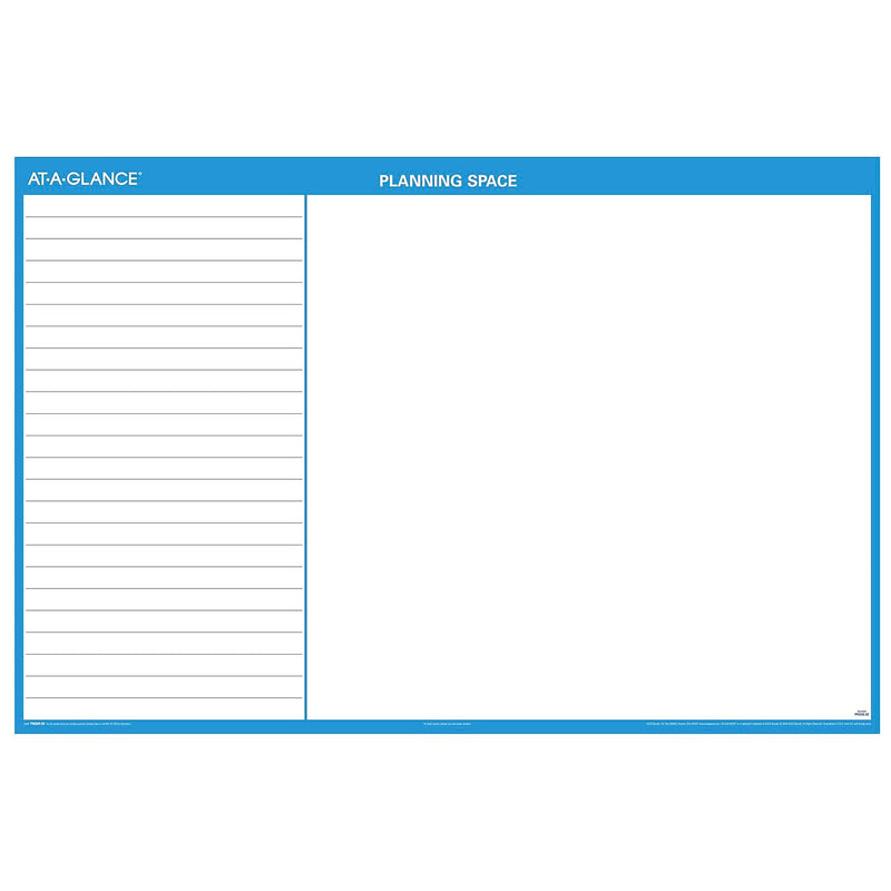 2026 AT-A-GLANCE 48" x 32" Yearly Dry Erase Wall Calendar, Reversible, White/Blue (PM300-28-26)