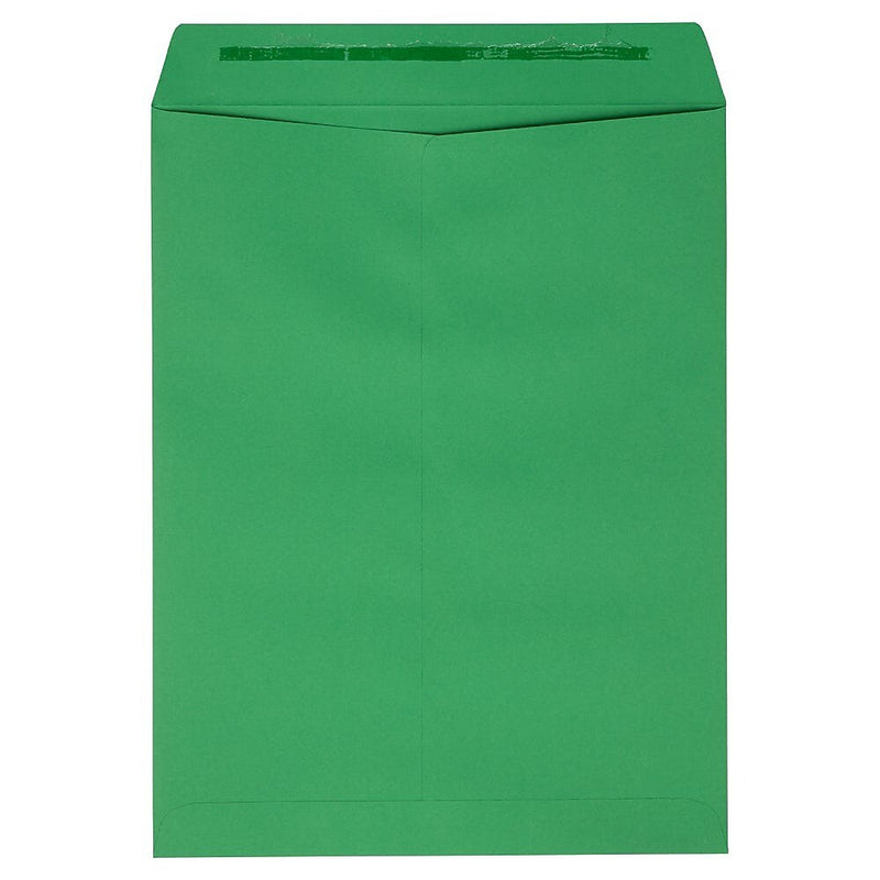 JAM Paper Self Seal Nonstandard Envelope, 9" x 12", Holiday Green, 250/Pack (FE-7280-12-250)