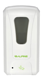 Alpine Industries Universal Wall Mounted Automatic Hand Sanitizer Dispenser, White (430-L)
