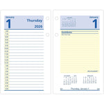 2026 AT-A-GLANCE QuickNotes 6" x 3.5" Daily Calendar Refill Pages, Multicolored (E517-50-26)