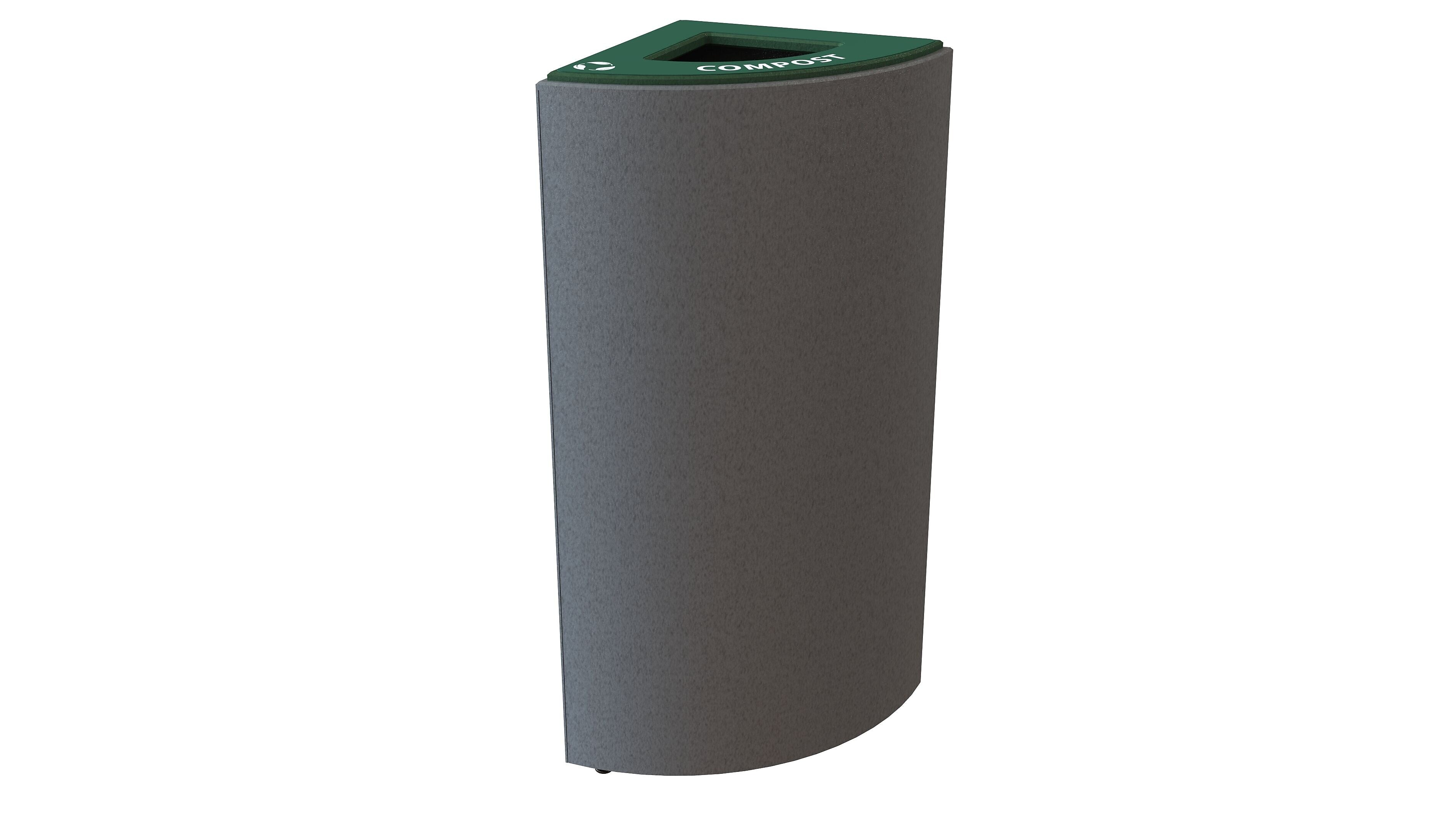 CleanRiver Moon Unit 18 Gallon Compost Bin, Gray (IMCT-1-C-GY)