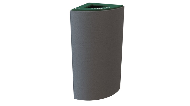 CleanRiver Moon Unit 18 Gallon Compost Bin, Gray (IMCT-1-C-GY)