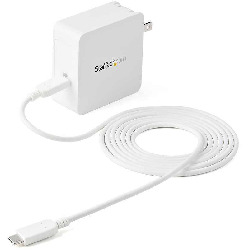 StarTech Universal 6' USB-C 60W Laptop Charger, White (WCH1C)
